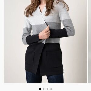 Cyrus Women's Black and Gray Cardigan